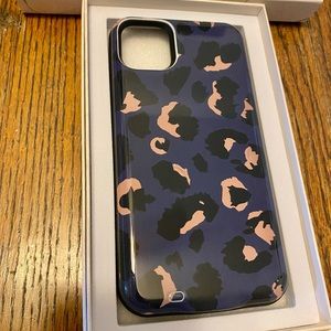 LuxyLemon-Blue Leopard Battery Phone Case-11ProMax